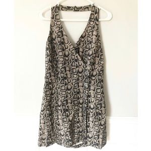 🖤Vintage Snake Print Dress trendy